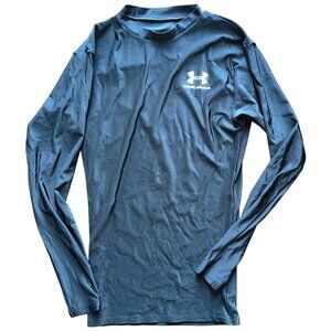 Boys Black Under Armour Cold Gear Shirt Size Medium